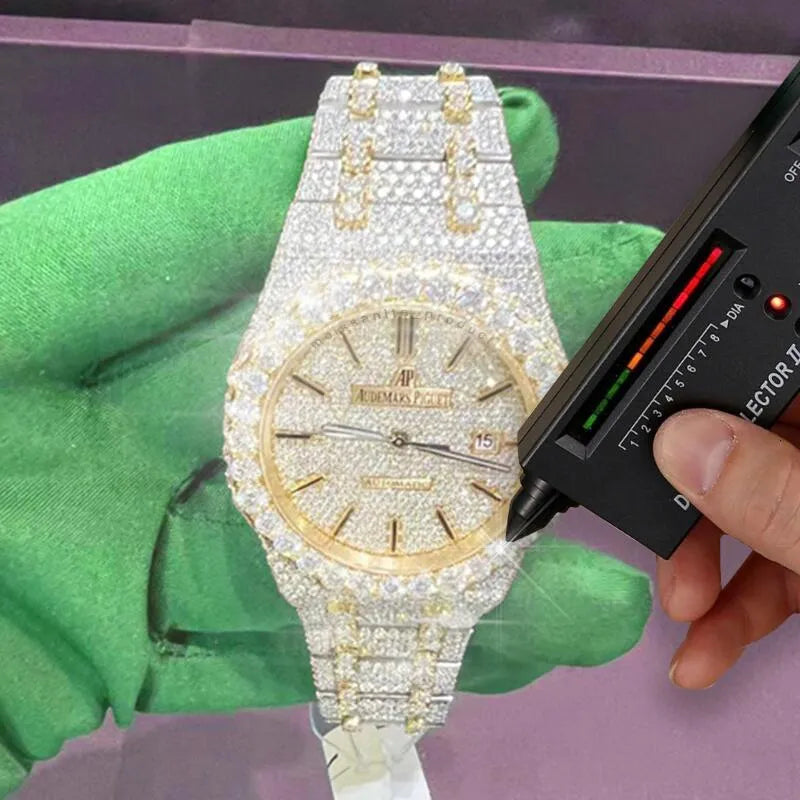 Radiant Elegance: Audemars Piguet All-Diamond Automatic Watch