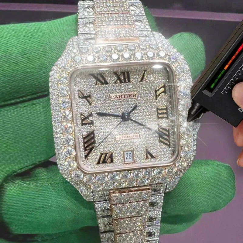 Radiant Elegance: Audemars Piguet All-Diamond Automatic Watch