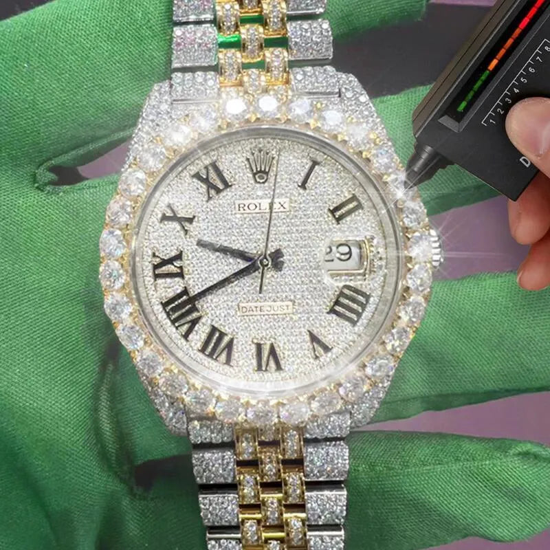Radiant Elegance: Audemars Piguet All-Diamond Automatic Watch