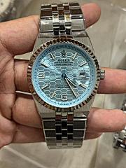Rolex Land-Dweller with Unique Blue Honeycomb Dial