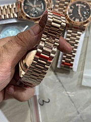 Rolex Day-Date Rose Gold with Diamond Bezel